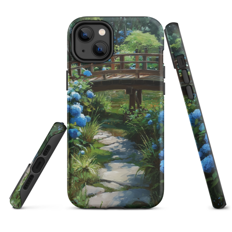 Hydrangeas & Japanese Garden Phone Case