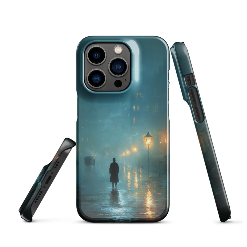 Cinematic Foggy London Night Phone Case