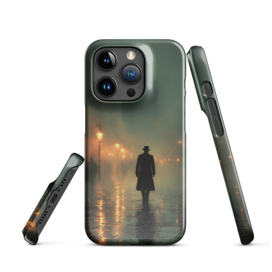 Victorian Wanderer: Misty Night London Phone Case